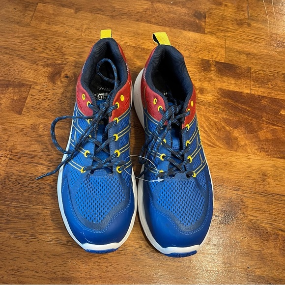 Merrell Men’s Moab flight red blue sneaker shoe size 8.5 - Picture 4 of 10